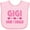 AD-Pink, variant on Inktastic Gigi Said I Could Funny Granddaughter Girls Girls Baby Bib