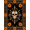 Orange Black, Pattern 3, variant on ODIKA 8'x10' Washable Area Rug Durable, Non-Slip Ghost Horror Gothic Bone Motif Blood Drip Halloween Throw Witchy for Living Room, Under Sectional, Family