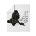 thumbnail image 3 of CafePress - Attitude Throw Blanket - Soft Fleece Throw Blanket, 50"x60" for All Ages, 3 of 4