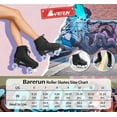 thumbnail image 3 of Barerun High-top Roller Skates Women Classic Quad Roller Skates Light-Wheel Indoor Outdoor, 3 of 8