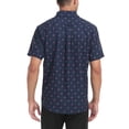 thumbnail image 5 of HDE Mens Casual Button Down Shirt S-5XL Big Short Sleeve Floral Hawaiian Print Flamingo - S, 5 of 6