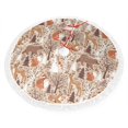 thumbnail image 2 of Christmas Tree Skirt, Woodland Animals in Neutral Tones Christmas Tree Decorations Indoor, Tree Skirts Mat With Tassel Trim for Halloween New Year Holiday Christmas Party Decor 48 Inches, 2 of 7