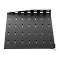 thumbnail image 2 of Rosewill 1U 19-Inch Universal Vented Rack Mount Cantilever Server Cabinet Shelf 14-Inches Deep Black, 2 Pack, 2 of 5
