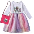 thumbnail image 2 of Gabby Cats Baby Girl Dresses Kids Gabbys Doll House Clothes Carnival Cosplay Costume Children Long Sleeve Casual Dress With Bag, 2 of 5