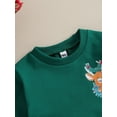 thumbnail image 6 of Wassery Toddler Boys Girls Christmas Sweatshirts 6M 12M 18M 24M 3T 4T Cute Deer Print Long Sleeve Pullover Fall Loose Tops for Kids Boys Girl, 6 of 9