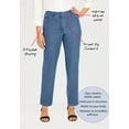 thumbnail image 2 of Jessica London Women's Plus Size Classic Cotton Denim Straight-Leg Jean, 2 of 3