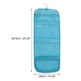 thumbnail image 2 of Unique Bargains 1 Pc Foldable Hanging Solid Makeup Bag Canvas Sky Blue, 2 of 5