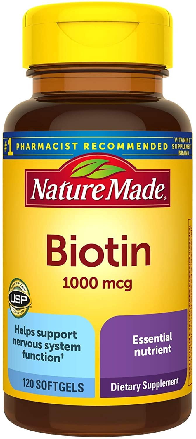 Nature Made Biotin 1000 mcg Softgels 120 ea (Pack of 6)
