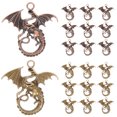 thumbnail image 1 of 20 Pcs Pendentif Dragon Miniature Design Dragon Chinois pour Usage Quotidien Femmes Hommes, 1 of 9