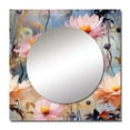 thumbnail image 2 of Designart "Monet'S Pink Reverie I" floral Square Mirror Wall Decor Cottage - Large Multicolor Square Bathroom Mirror - Square Printed Wall Mirror Art, 2 of 5