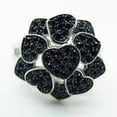 thumbnail image 5 of Silver & Stone Jewels 2.0Ct Round Cut Black CZ Women Wedding Ring 14k White Gold Finish, 5 of 5
