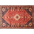 thumbnail image 1 of Ahgly Company Indoor Rectangle Traditional Copper Red Pink Persian Area Rugs, 8' x 12', 1 of 6