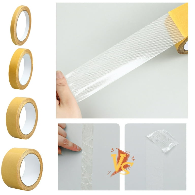 Iopqo Stickers Strong Double Sided Tape Heavy Duty Double Sided Installation Tape Removable Double Sided Tape for Wall Hanging Clear Double Sided Tape