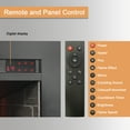 thumbnail image 4 of Innoflame 33" Electric Fireplace Insert with Fire Crackling Sound, Adjustable Flame & Thermostat, Fireplace Heater with Remote, Timer, Hardwired/Plug-In, 1500W, Black, 4 of 6