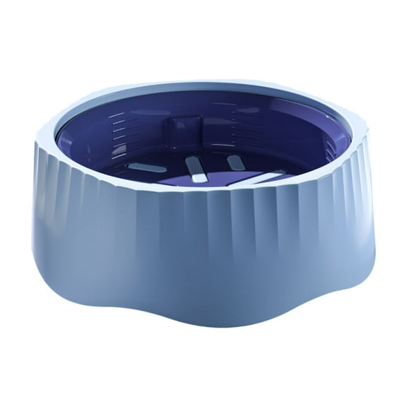 Blue Blue Pet Slow Feeder Dog Bowl Non Slip Rubber Base Anti Gulping Food Water Dish For Small Medium Large Dogs