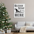 thumbnail image 2 of Sleigh Stop Here Holiday Sled Holiday Graphic Art Gallery Wrapped Canvas Print Wall Art, 2 of 7