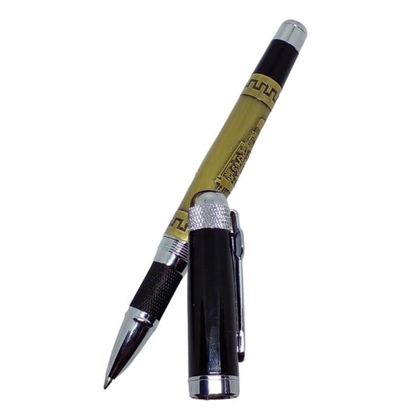 Plumas Tipo Fuente VentDepot ArrowAztecB 1pza 0.5mm Punta Café/Negro