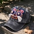 thumbnail image 1 of Chinese head embroidered hat handmade head hat a gift for dads moms husbands men fathers, 1 of 7