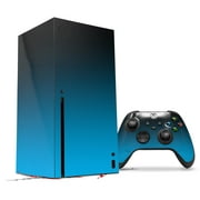 WraptorSkinz Skin Wrap compatible with the 2020 XBOX Series X Console and Controller Smooth Fades Neon Blue Black (XBOX NOT INCLUDED)