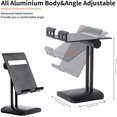 thumbnail image 3 of Support de Téléphone de Bureau Réglable en Angle, Support de Support de Téléphone Portable iPad Support pour Bureau, Tout en Alliage d'Aluminium Métal Téléphone Stable, 3 of 5