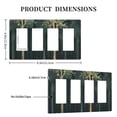 thumbnail image 3 of Hand drawn forest Switch Cover Decorative Wall Plate / 4-Gang Screwless / Standard Size 4.5x8 in, 3 of 5