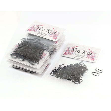 Unique Bargains 12 Packs Rubber Hair Ties Bands Ponytail Braid