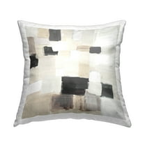 Stupell Industries Subtle Asymmetrical Squares Decorative Printed Throw Pillow, 18 x 18