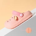 thumbnail image 5 of UJNDER Kids Clogs Boys and Girls Simple Lightweight Soft Sole Anti-Slip Slip-On Indoor Outdoor Slippers for Kids,Pink,3.5-4 Years, 5 of 8