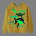 thumbnail image 2 of HCNTES Toddler Boy Shirts Boys Long Sleeve Crew Neck T-Shirt with Animals Print | Soft Cotton Crewneck Pullover Tops Shirts, 2 of 6