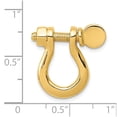 thumbnail image 4 of 14K Yellow Gold Charm Pendant Men'S 21 mm 20 Large Shackle Link, 4 of 4