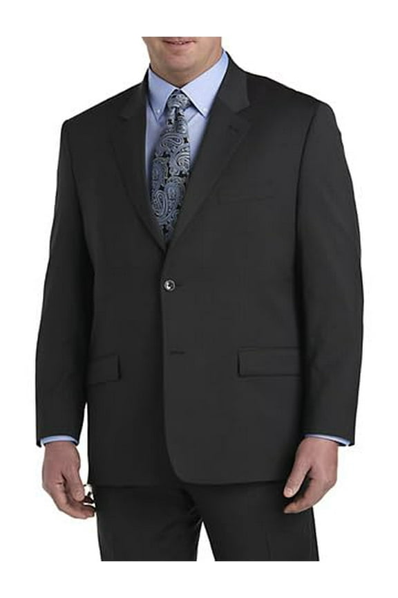 Premium by DXL Men's Big and Tall Jacket-Relaxer Suit Jacket Charcoal 58 L