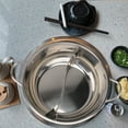thumbnail image 4 of Multifunctional Induction Cooker Pot Stainless Steel Dual Hot Pot Cookware Cooking Pots with Lid (304# 32cm), 4 of 8