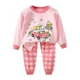 thumbnail image 5 of Toddler Boy Girls Clothes Kids Long SleeveT-Shirt and Elastic Prints Outfit 2 Piece Sweatsuit Set Cartoon Print 2PCS Set kids Winter Outfit 2PC Long Sleeve Pajamas Set 3 6 9 12 18 24 Months 2T 3T, 5 of 5