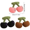 thumbnail image 3 of Charm Cherrys Pillow Plush Wool Blend Accent Cushion for Sofa Bedding Coquettes Home Decoration, 3 of 9