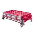 thumbnail image 2 of justharion Decorative Christmas Tablecloths Cartoon Xmas Home Party Decorations Festival Table Cover, 2 of 9