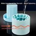 thumbnail image 4 of Ice cube tray, silicone ice cube mold, silicone cube tray with lid, reusable ice container ice cube maker, 60 ice cubes (blue, 8.5x9x8cm), 4 of 5