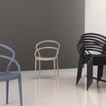 thumbnail image 6 of Luxury Commercial Living 32.25" Taupe Outdoor Patio Round Dining Chair, 6 of 7