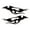 Black, variant on Tribal Flames Triton Design Magnet