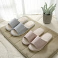 thumbnail image 6 of Men Women Home Slippers Shoes Anti-slip Soft Sole Slippers Indoor Floor Cotton Linen Open Toe Home Sandals, 6 of 8