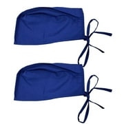 Jpgif 2PC Women Scrub Cap Bandage Washable Reuse Unisex Mens Hat Polyester Cotton