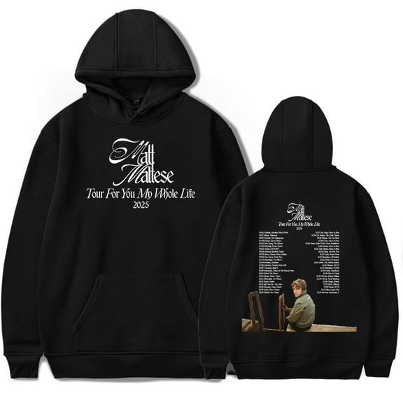 Matt Maltese Tour For You My Whole Life 2025 Hoodies Merch Women Men Long sleeve Fashion Casual Hooded Sweatshirts