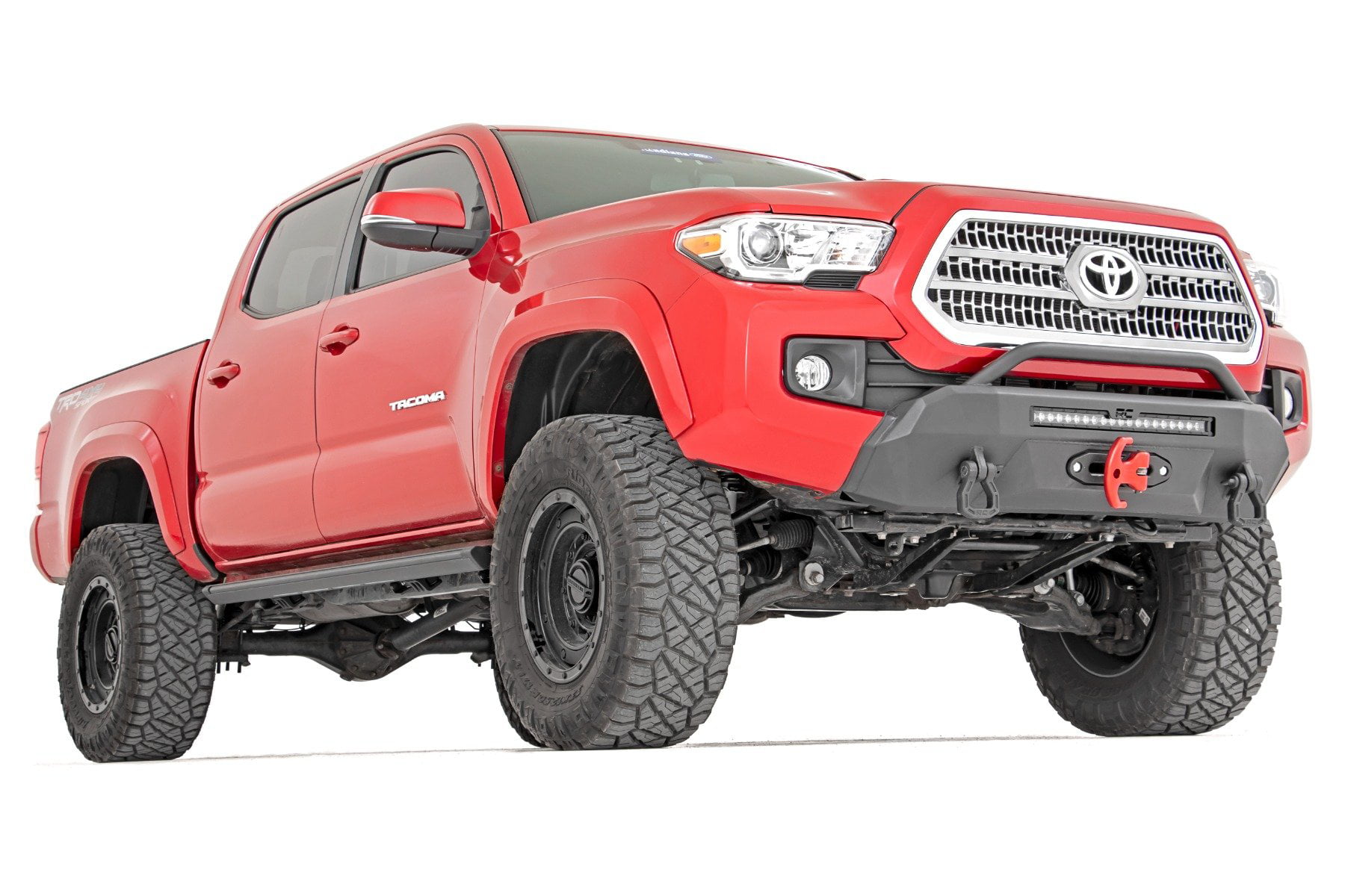 FOR 2012-2015 TACOMA FRONT BUMPER COVER PRIMED EXTENSION END W/FLARE HOLE 3PCS