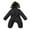 Black, variant on UMfun Baby Winter Down Snowsuits Romper Jacket Hooded Jumpsuit Warm Thick Coat Outerwear for Infant Baby Boy Girl(0-24Months)