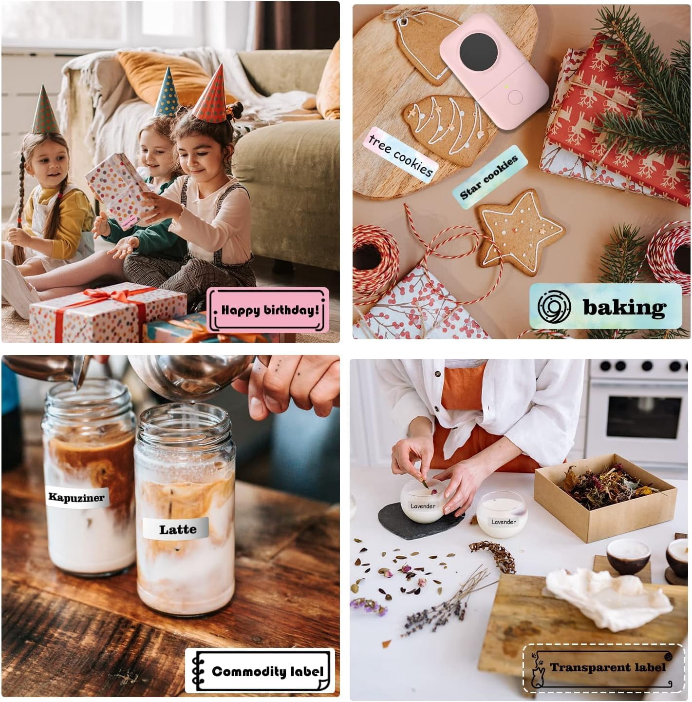 Label Maker Machine  D30 Portable Handheld Mini Printer Multiple Templates Smartphone Thermal Small Makers For School Items Classroom Teacher Supplies Easy To Use