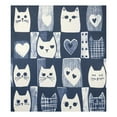 thumbnail image 6 of Yayeee Magnetic Dishwasher Cover for The Front Decoration Home Kitchen Machine Sticker Protector, Blue Cats and Hearts, 6 of 6