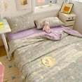 thumbnail image 6 of Qocolhg Quilt for Twin Bed Washable - Cooling Blankets for Hot Sleepers, Skin-friendly Plain Printed Washed Cotton Summer Quilt, Oversized Bedding Soft Coverlet Quilts Twin Size, 59x79 inch Green, 6 of 7