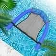 thumbnail image 1 of Becaristey Housse de Chaise de Natation Portable Anneau de Piscine Filet de Lit Hamac Haute Résistance Imperméable Réutilisable Chaises de Piscine Filets Bleu 1Ensemble, 1 of 6