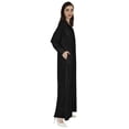 thumbnail image 3 of Bimba Abaya Islamic Prayer Dress With Hijab For Women'sFront Button PlacketMuslim Dress, 3 of 8