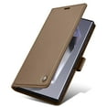 thumbnail image 6 of Allytech Flip Wallet Case for Samsung Galaxy S25 Ultra, with Credit Card Slots, Magnetic Clasp, Slim Thin RFID Blocking Premium PU Leather Shockproof Kickstand Cover Case for Women Men - Brown, 6 of 7