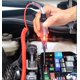 thumbnail image 5 of Probador de circuito 6 V-12 V-24 V, material de mango ABS, revestimiento de sonda de acero largo PU y pinza de cocodrilo, para voltaje de continuidad, para sedán, SUV, RV, camión (negro, 1 p, 5 of 5